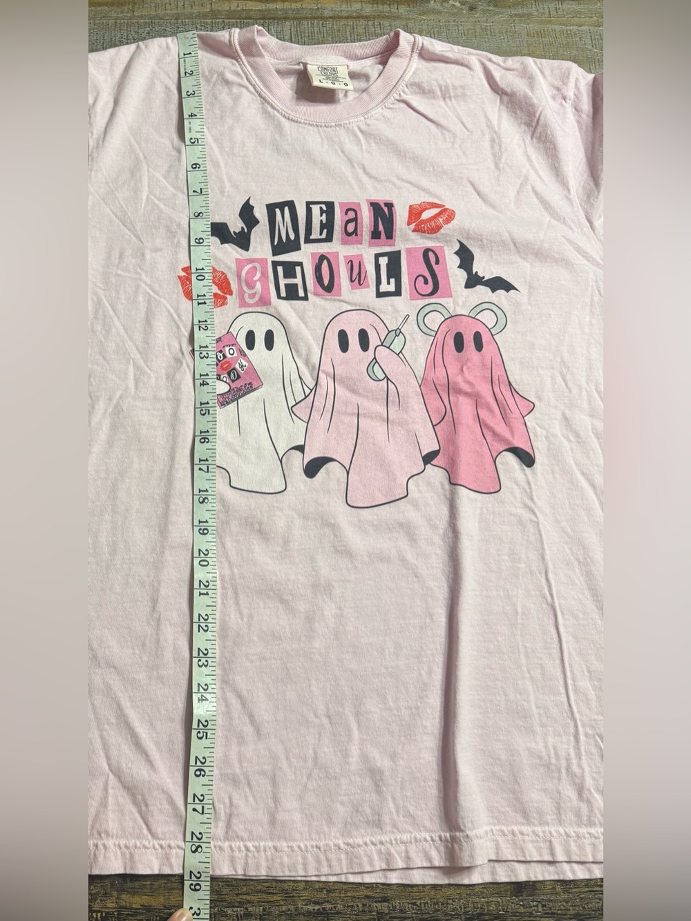 Comfort Colors Light Pink 'Mean Ghouls' Graphic Tee - Picture 6 of 6